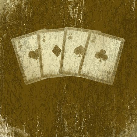 Grunge playing cards. Abstract scratch background.の写真素材