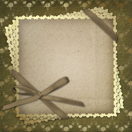 Grunge paper for the invitation with ancient floral backgroundの写真素材