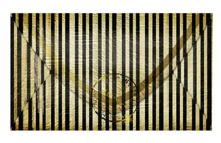The is ornate striped envelope in vintage styleの写真素材
