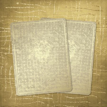 Vintage playing cards. Abstract  textile background.の写真素材
