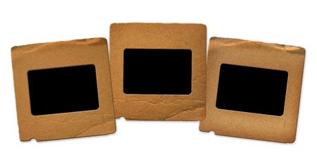 Three grunge slides from grunge papersの写真素材