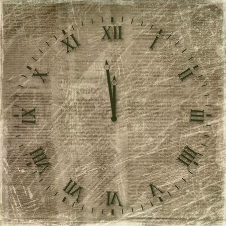 Antique clock face on the abstract backgroundの写真素材
