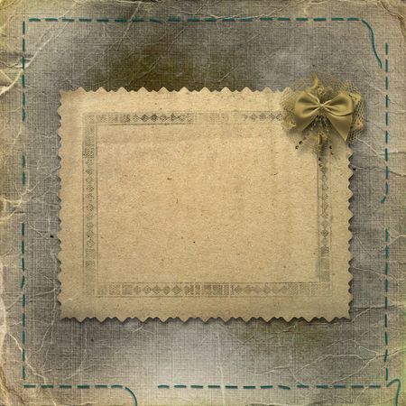 Old grunge photoalbum for photos or aide recordの写真素材