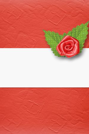 Card for invitation or congratulation with buttonhole and laceの写真素材