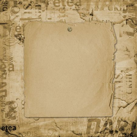 Grunge abstract background with old torn posterの写真素材