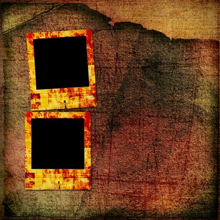 grunge slides from old papers on the abstract backgroundの写真素材