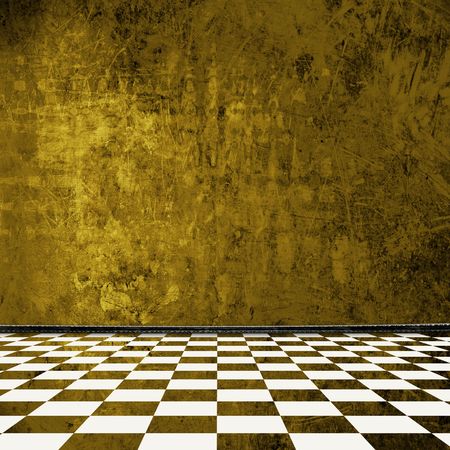 Old room, grunge  interior with frames in style baroqueの写真素材