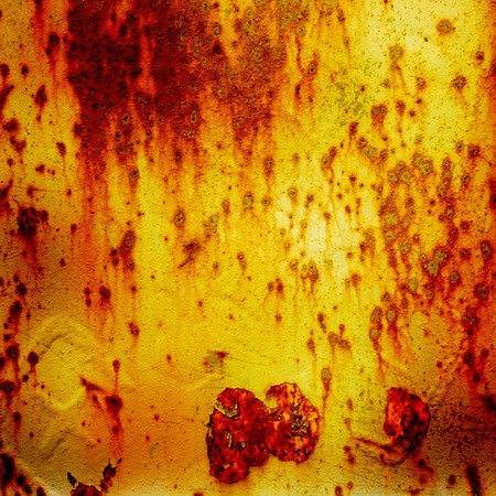 A cracked rusty metal wall. Background for design