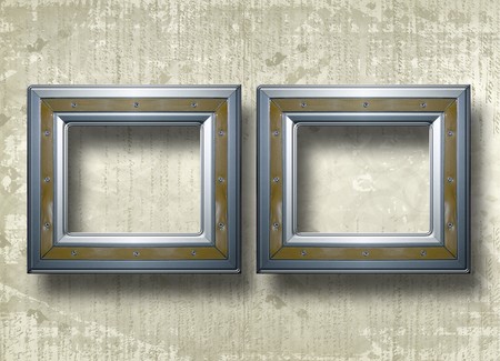 Grunge papers design in scrapbooking style with frameの写真素材