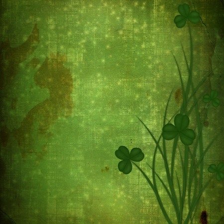 Design for St. Patrick's Day. Flower ornament. の写真素材