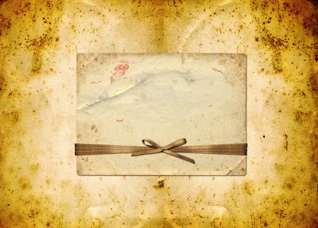 Grunge ancient used paper with blobs in scrapbooking style の写真素材