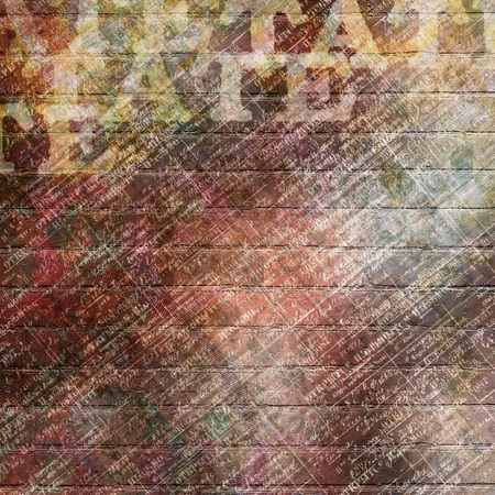 Abstract multicolored painted background with spots, stains and splashesの写真素材