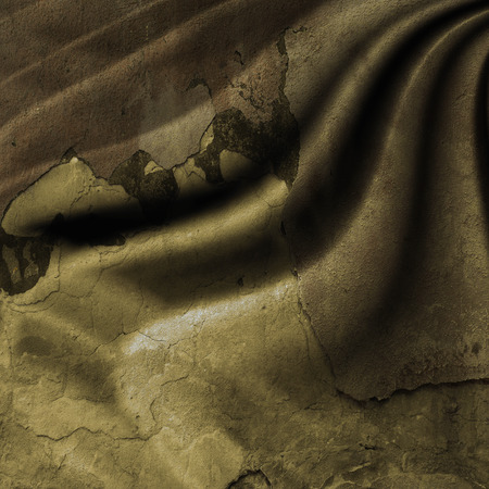 Old cement wall with plaster dumps for designの写真素材