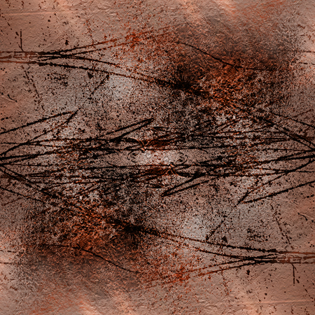 Cement wall with large scratches on the plaster. Abstract background for designの写真素材