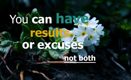 Fitness motivation quotes on flower blue background
