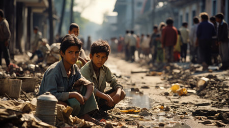 Earthquake Survivors Seeking Shelterの素材