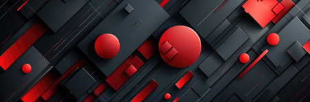 Modern abstract background geometric shapes, representing technology or corporate designの素材