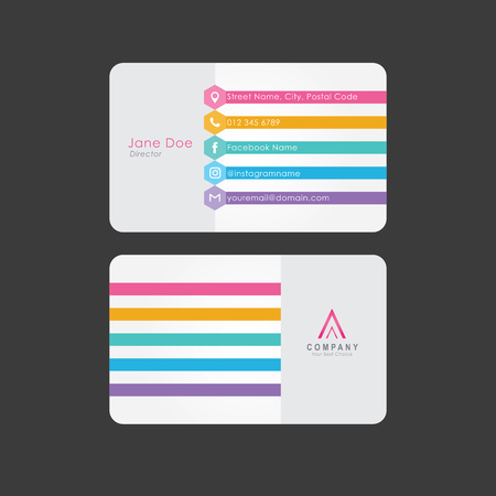 Business Card 5のイラスト素材