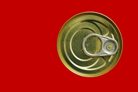 A tin can isolated on white