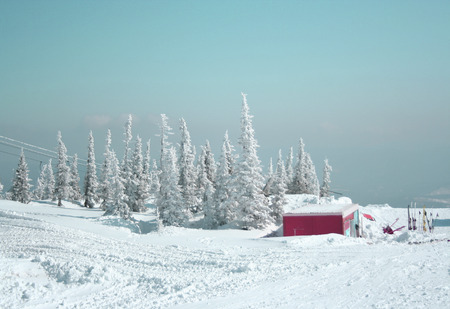 ski resortの写真素材