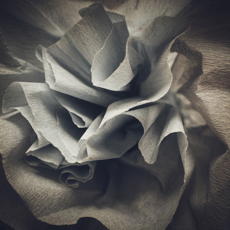 Vintage paper rosesの写真素材