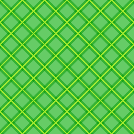 Simple checkered template in green yellow and white colors. Plain tartan  background for decoration or backdrop.のイラスト素材