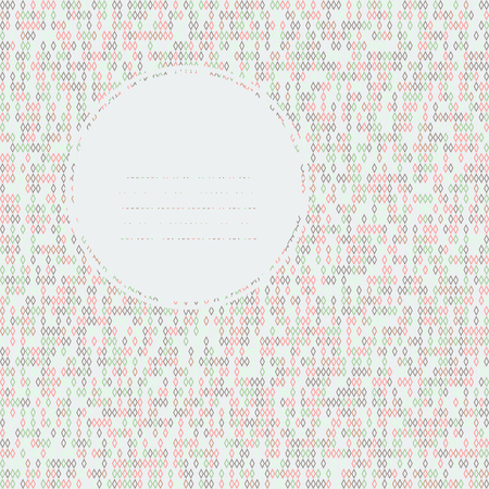 Colorful text frame. Seamless texture with rhombes. Delicate pale colors. Endless. Beads texture. Random colors. Can be used as seamless pattern. Outline backdrop for decoration or pattern fills.のイラスト素材