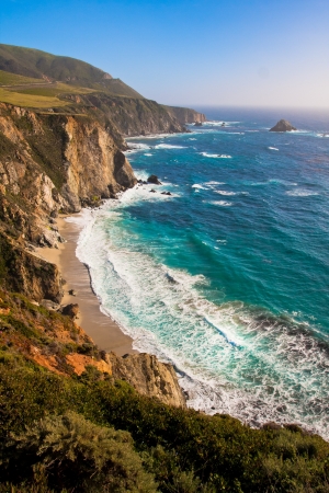 Beautiful Coastline in Big Sur,California の写真素材