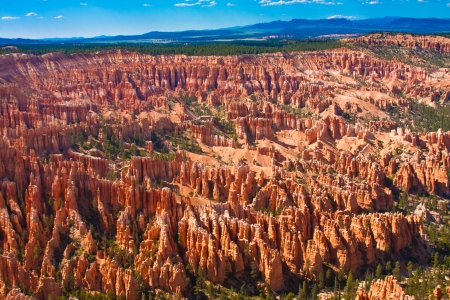 Amphitheater of Hoodoos from Inspiration Point , Bryce Canyon National Park, Utah, USAの写真素材
