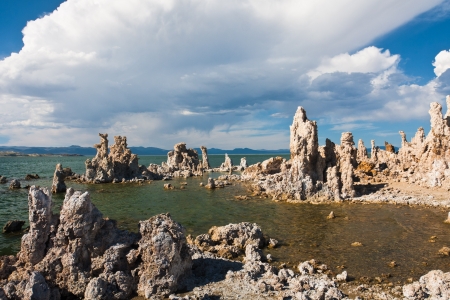 Tufa Formation in Mono Lake, Californiaの写真素材