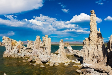 Tufa Formation in Mono Lake, Californiaの写真素材