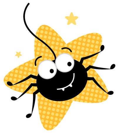 Happy halloween spider. Vector cartoon illustrationのイラスト素材