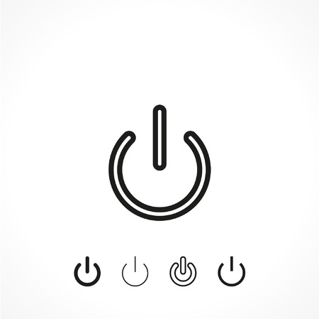 Power - vector icon setのイラスト素材