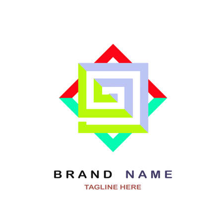9 spiral logo designs vector for brand or company and otherのイラスト素材