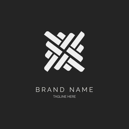 modern ornament logo design template vector for brand or company and otherのイラスト素材