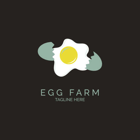 egg farm food logo design template for brand or company and otherのイラスト素材