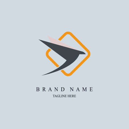flying bird modern template design for brand or company and otherのイラスト素材
