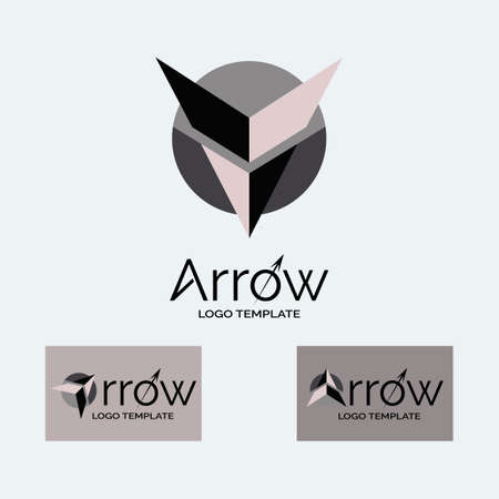 Arrow logo modern template design vector for brand or company and otherのイラスト素材