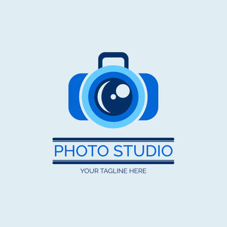 Camera photo studio logo design template for brand or company and otherのイラスト素材