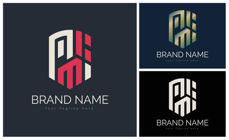 modern shield logo letter template design for brand or company and otherのイラスト素材