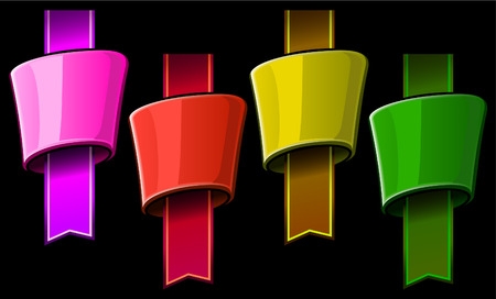 Color header elementのイラスト素材