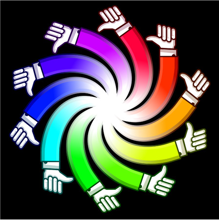 Spiral handのイラスト素材