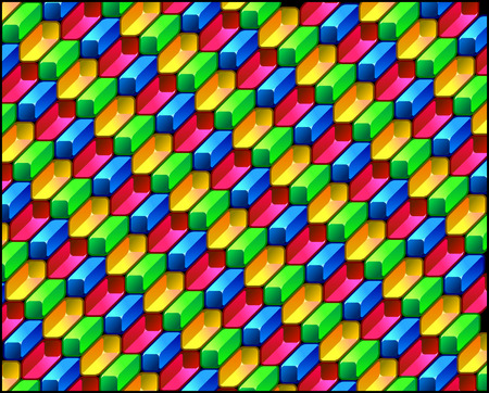 Colorful geometric patternのイラスト素材