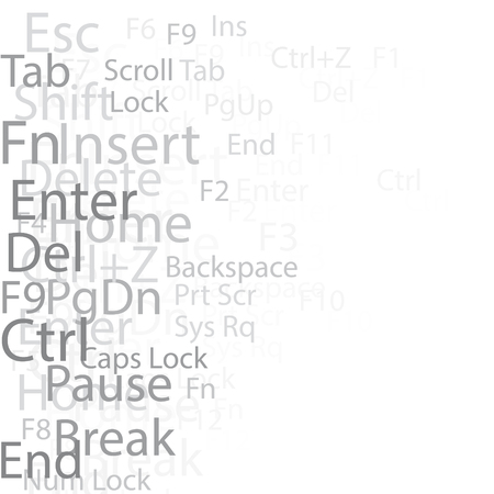 Keyboard windows text composition abstract background.のイラスト素材