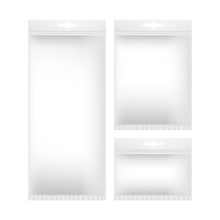 Package mock up set. Vector illustration.のイラスト素材