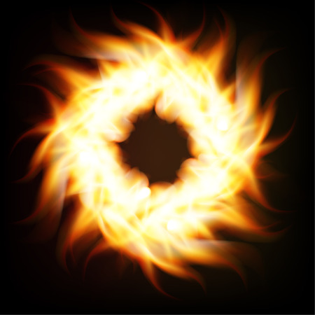Ring of Fire design element. For your business project. Vector Illustrationのイラスト素材