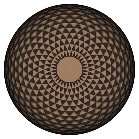 Geometric eye mandala. Vector Illustrationのイラスト素材