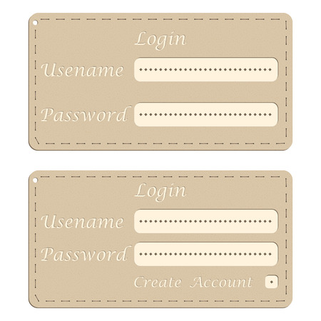 Login Web design handmadeのイラスト素材