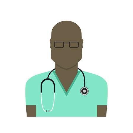 Doctor flat designのイラスト素材