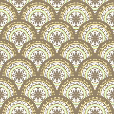 Seamless abstract geometric pattern. Seamless background. Vector Illustrationのイラスト素材